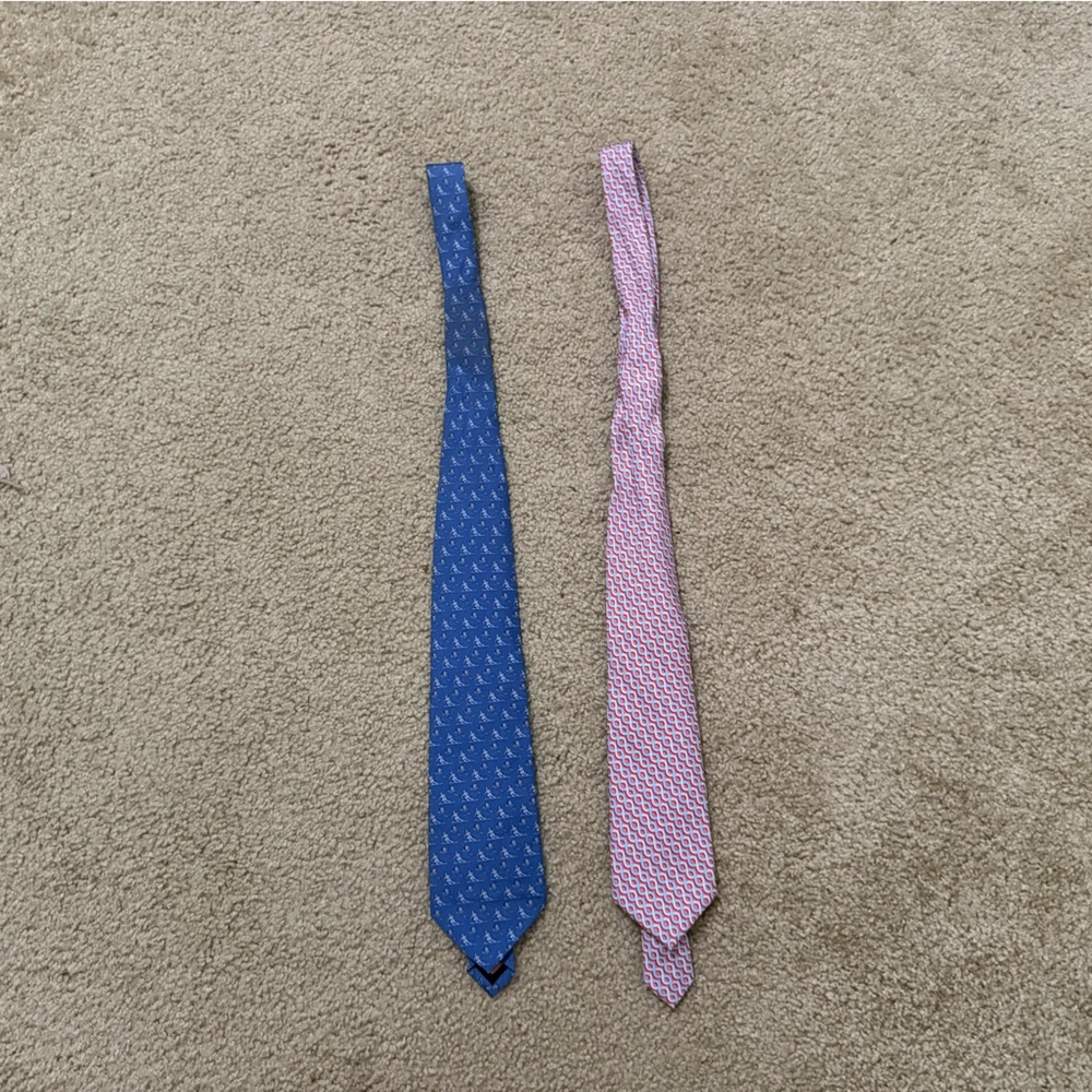 Vineyard Vines Silk Neckties Ski Sailing Prints